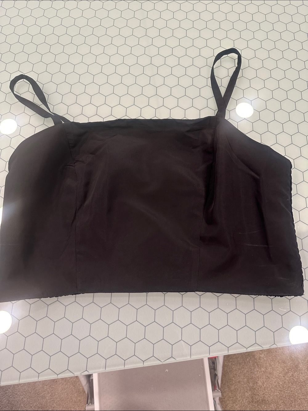 Black Women's Spaghetti Strap Crop Top - The Occassion by Old Navy